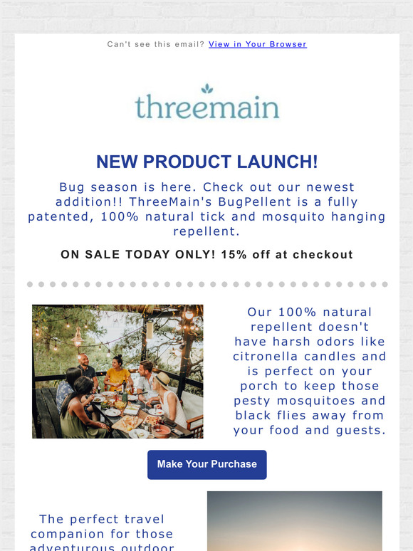 New product launch! No more mosquitos or ticks!