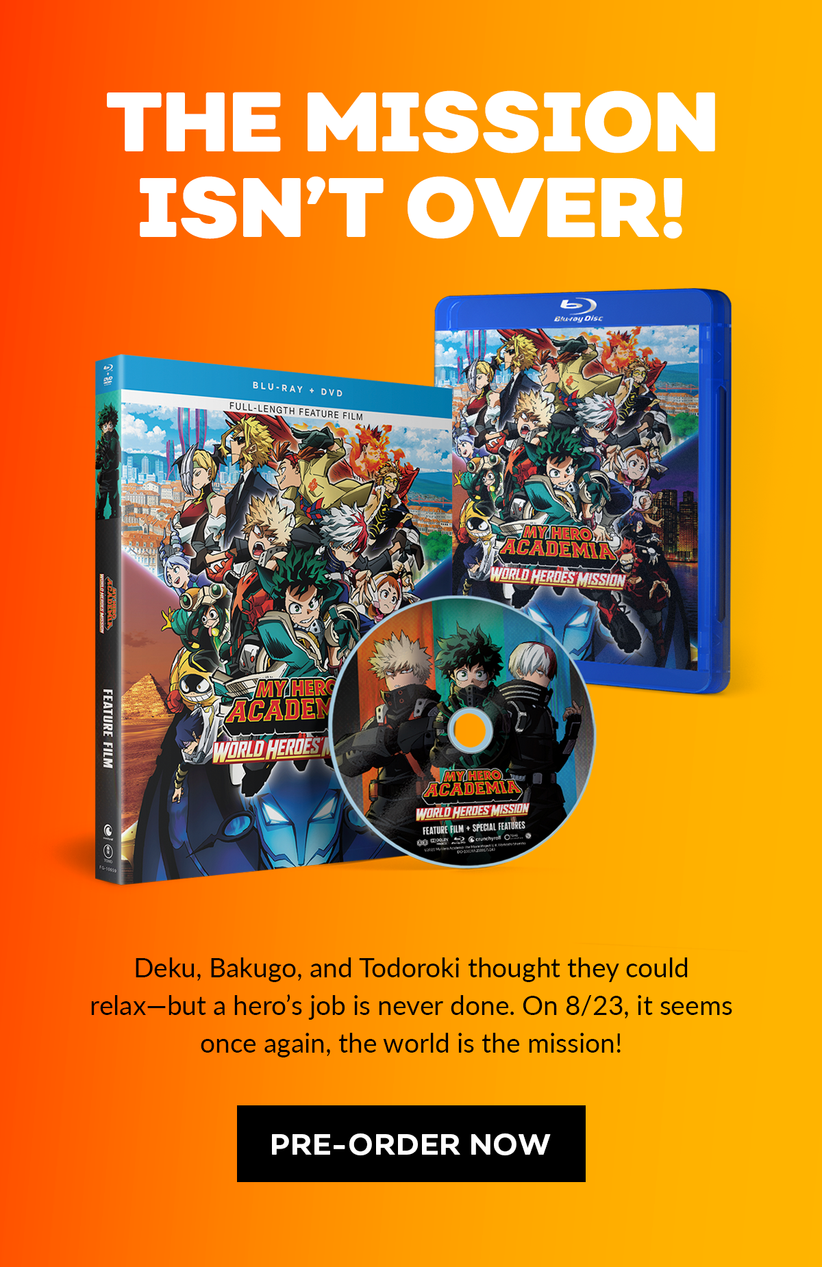 My Hero Academia World Heroes Mission Blu-ray/DVD