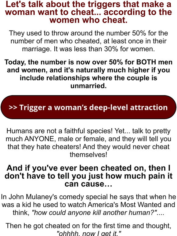 Advice For Men From A Woman With Plenty Of Experience! The 8 types of