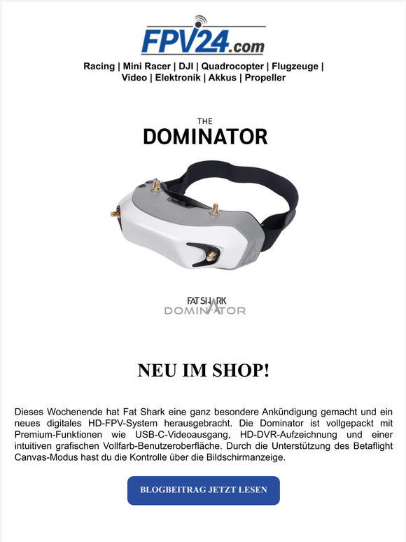 NEU: Fat Shark Dominator