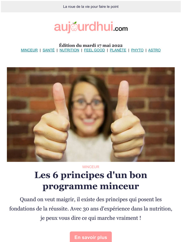  Les 6 principes d'un bon programme minceur