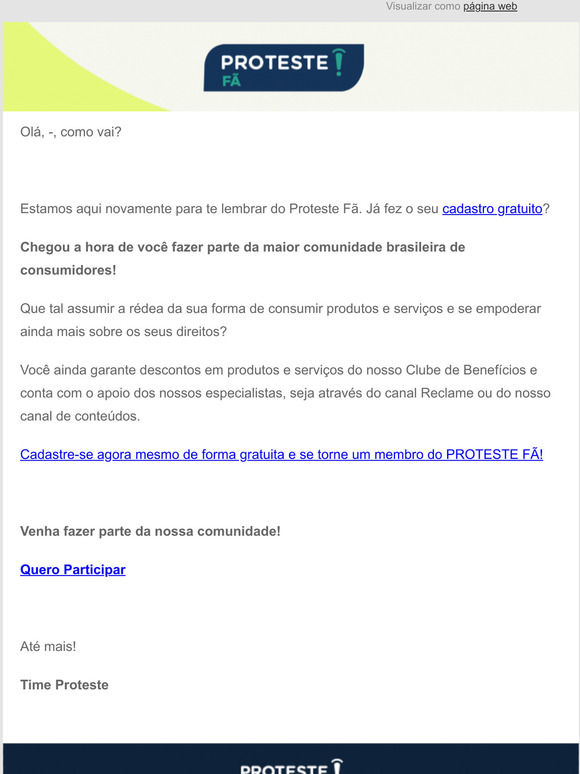 [Proteste F] Estamos te esperando