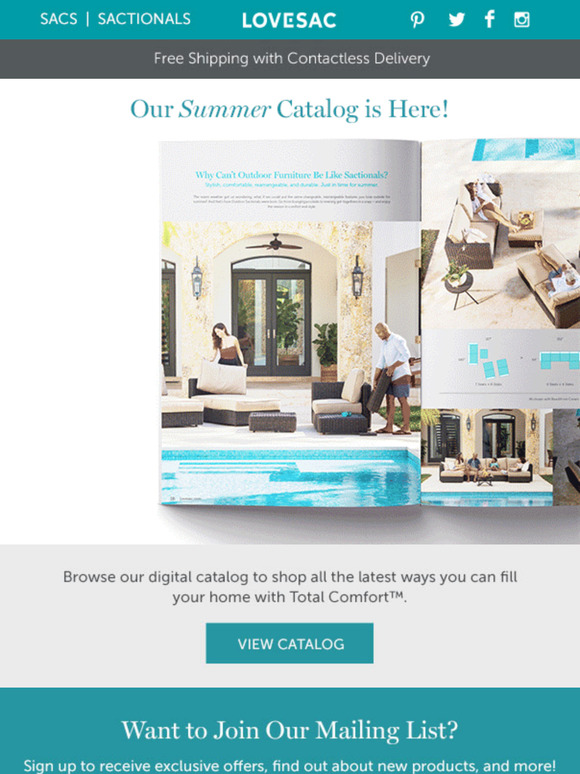 LoveSac First Look Our Summer Catalog is Out Now! Milled