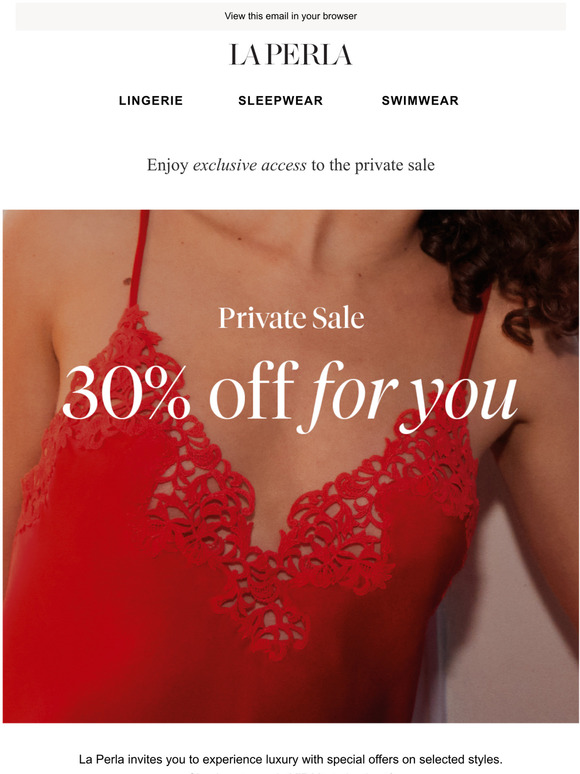La Perla Your Exclusive Private Sale Invite Milled