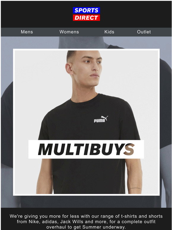 Multibuys: 2 for 9 Summer T-Shirts 
