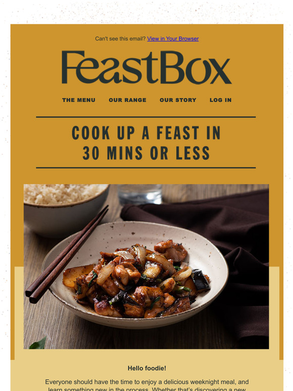 Psst, discover recipes you can cook in 30 mins or less 
