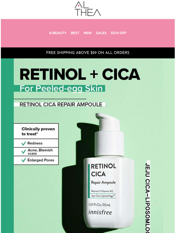 Trouble Skin No More! Get Egg-like Skin with Innisfree Retional Cica