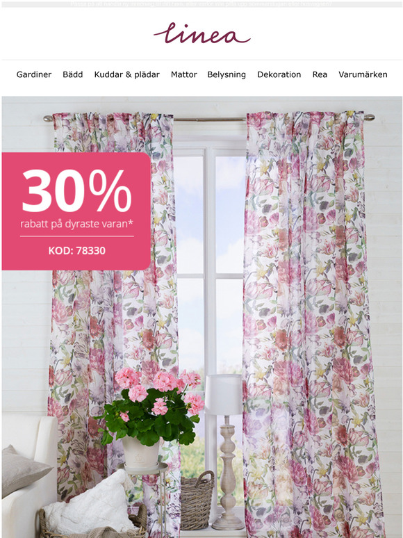ppna och f 30% rabatt* p din dyraste vara!