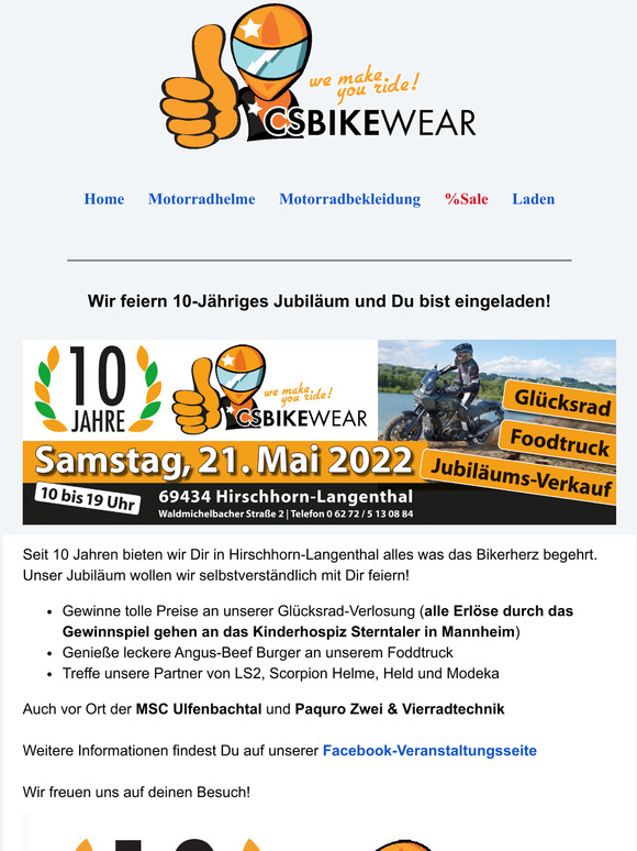 Reminder wir feiern Jubilum