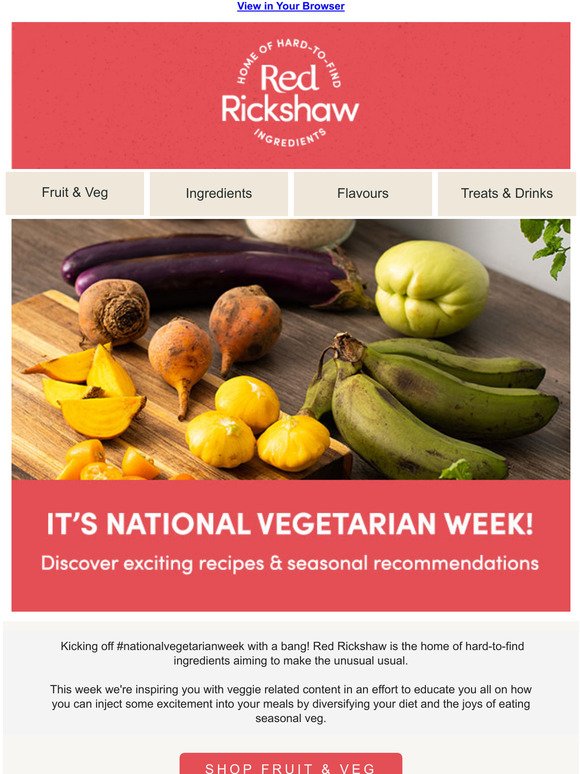 We're celebrating National Vegetarian Week! 