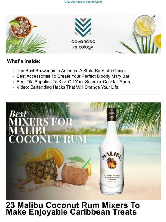 Advanced Mixology 23 Malibu Coconut Rum Mixers To Make Enjoyable