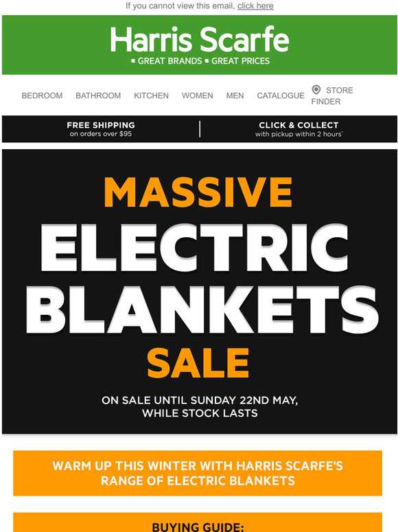 Electric throw blanket online harris scarfe