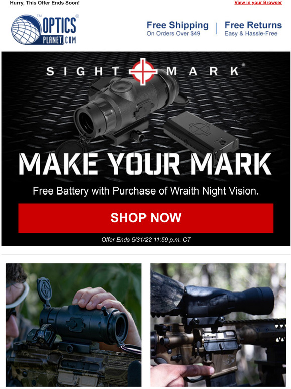 Wraith Night Vision Scope w/ Free Battery Milled