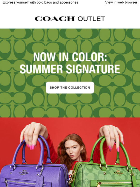 Coach Outlet RE Signature Bags (New Colors Are Here) Milled