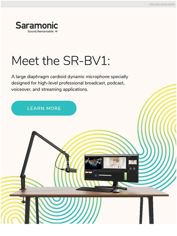 Meet the SR-BV1! A large-diaphragm cardioid dynamic mic.