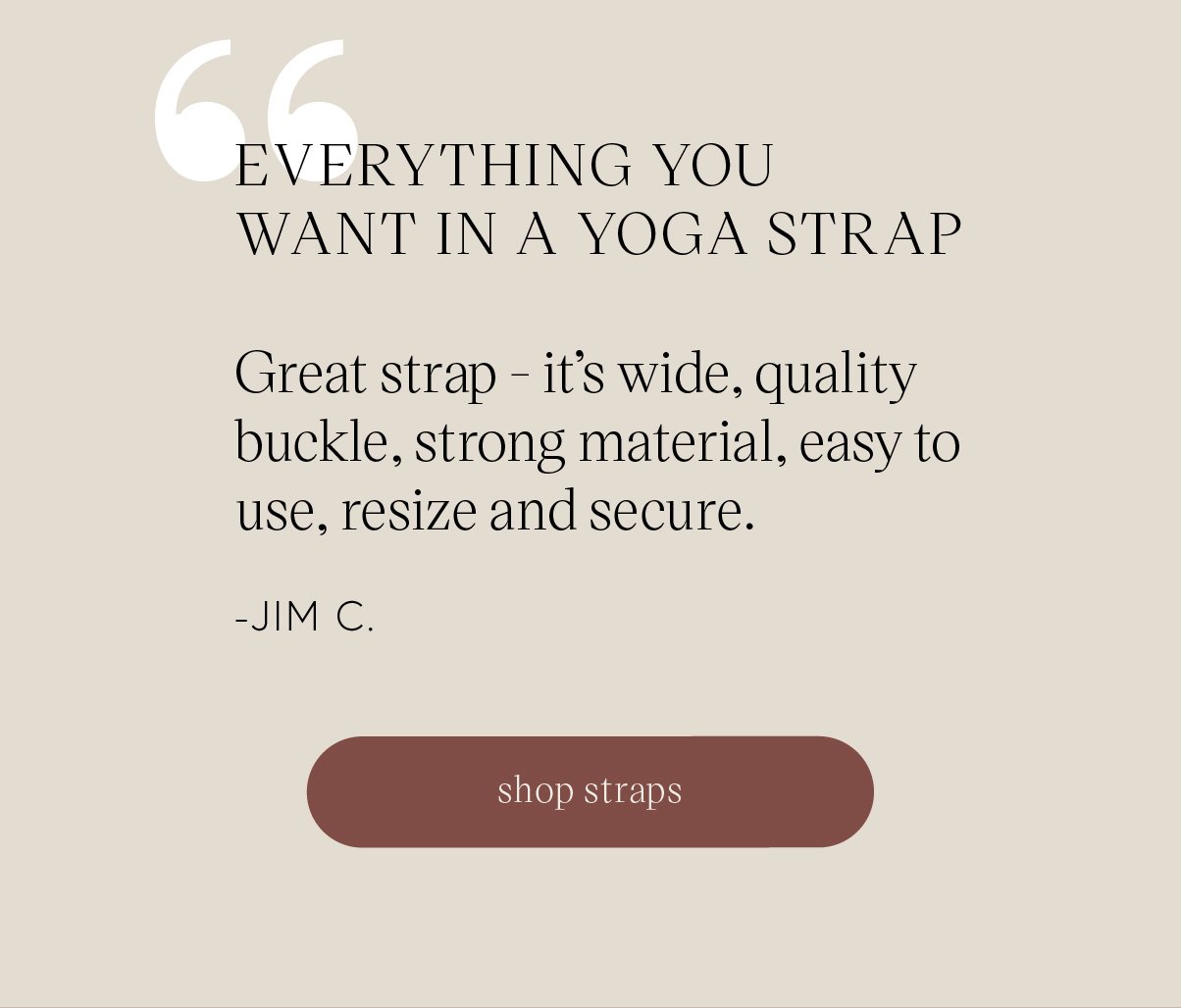 How to use Yoga Straps
