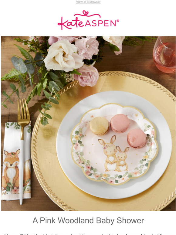 New Blog: A Pink Woodland Baby Shower