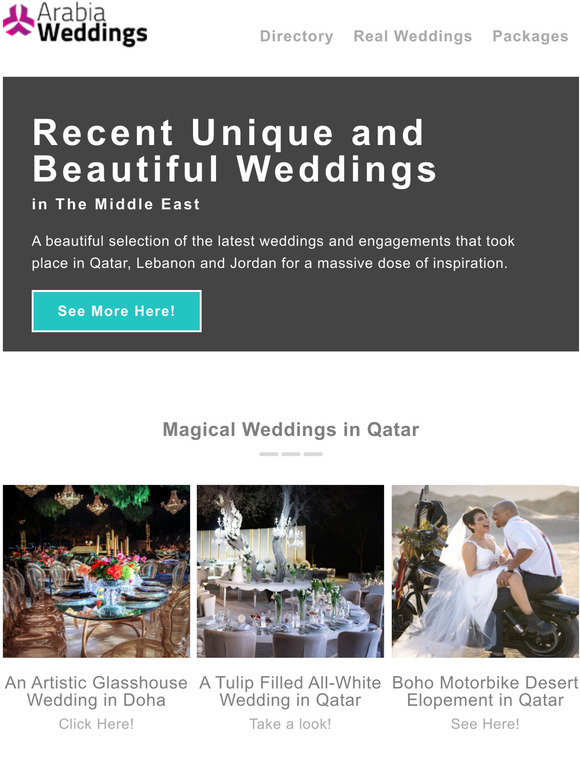 Arabia Weddings The Latest Unique Weddings in The Middle East Milled