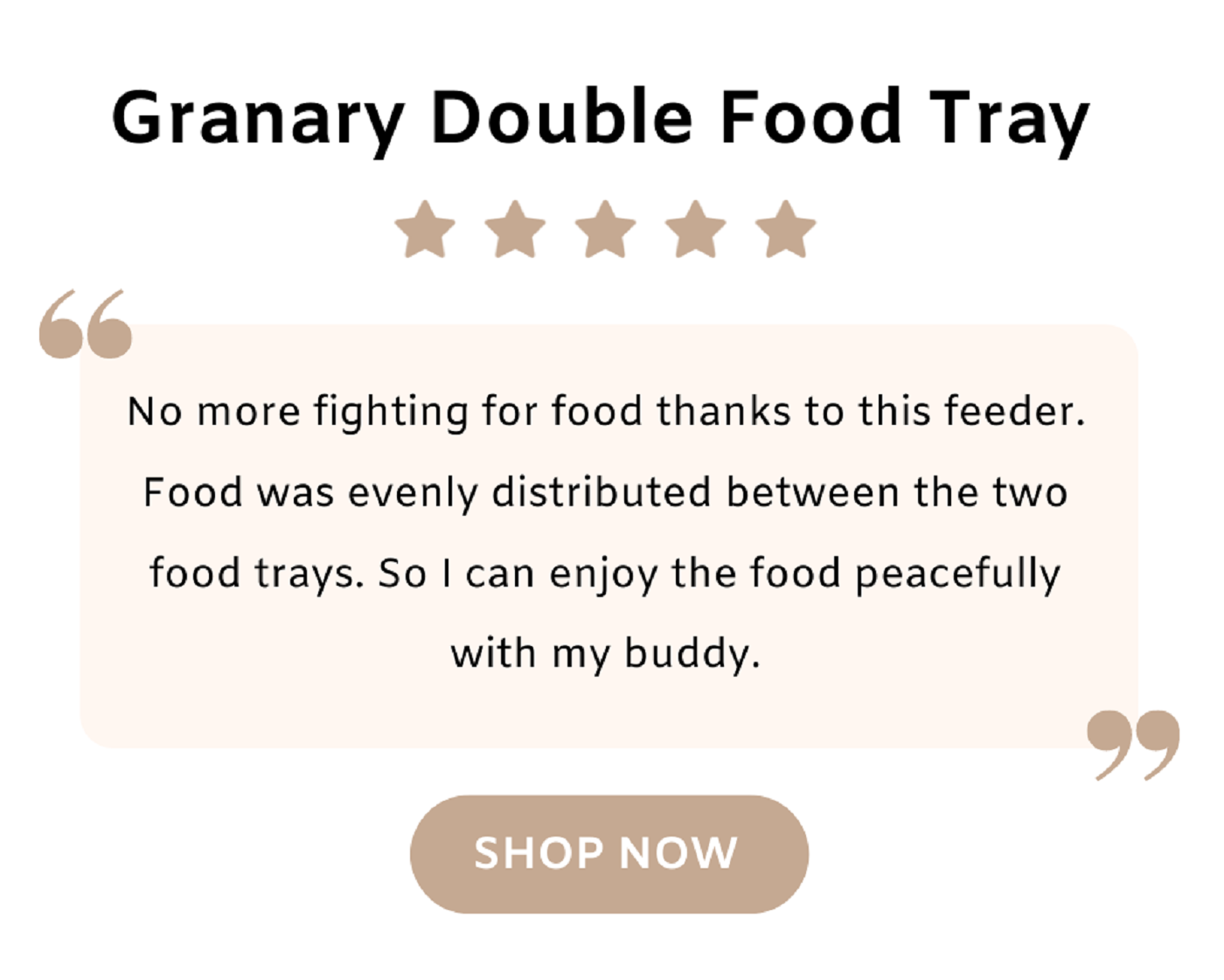 Granary Double Food Tray