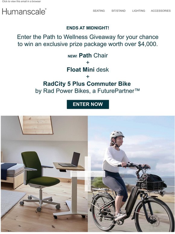 Ends Tonight! Win a $4K Wellness Prize Package