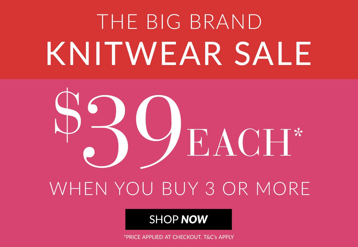 Big Brand Knitwear Sale 