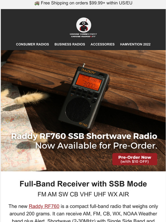 Radioddity Introducing Raddy RF760 SSB Shortwave Radio Milled