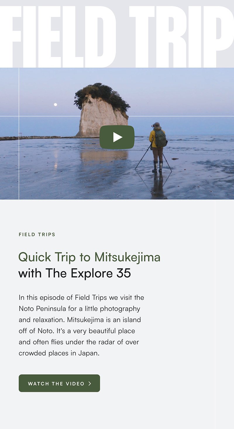 Quick Trip to Mitsukejima with The Explore 35