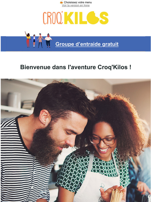 Finalisez votre inscription Croq'Kilos