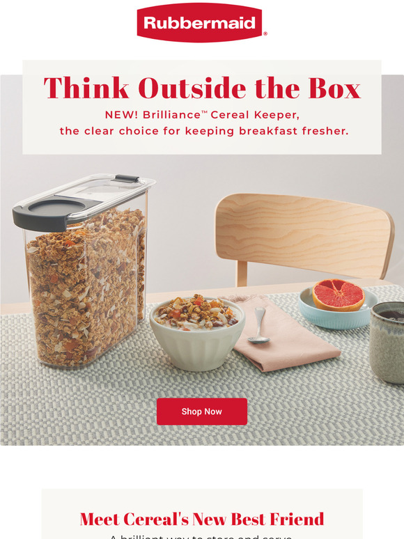 Newell's Rubbermaid launches Brilliance glass food storage containers