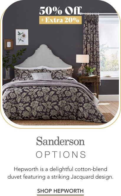 Sanderson Hepworth Bedding in Plum
