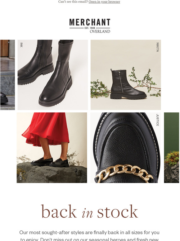 overland footwear (nz) Your favourite styles are BACK! Milled