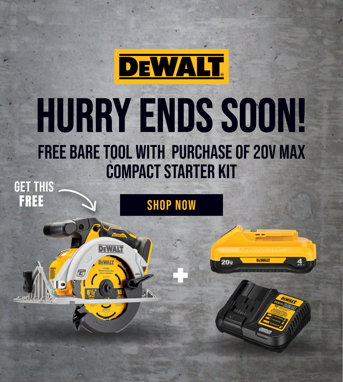 159 DEWALT Bare Tool FREE! Milled