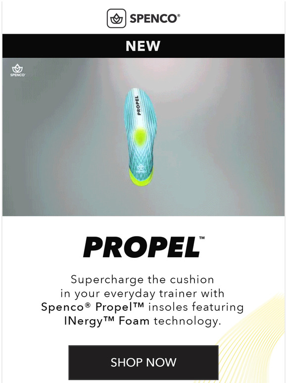 Supercharge your favorite shoe with the NEW Propel insole.