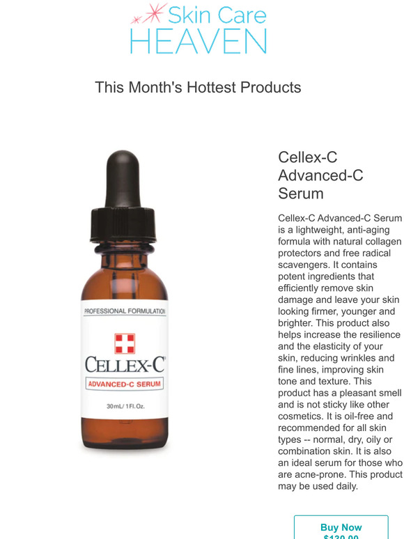Don't miss Cellex-C Advanced-C Serum and more!