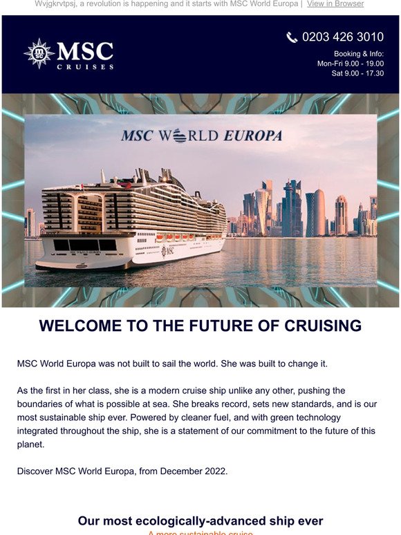 email address for msc cruises uk