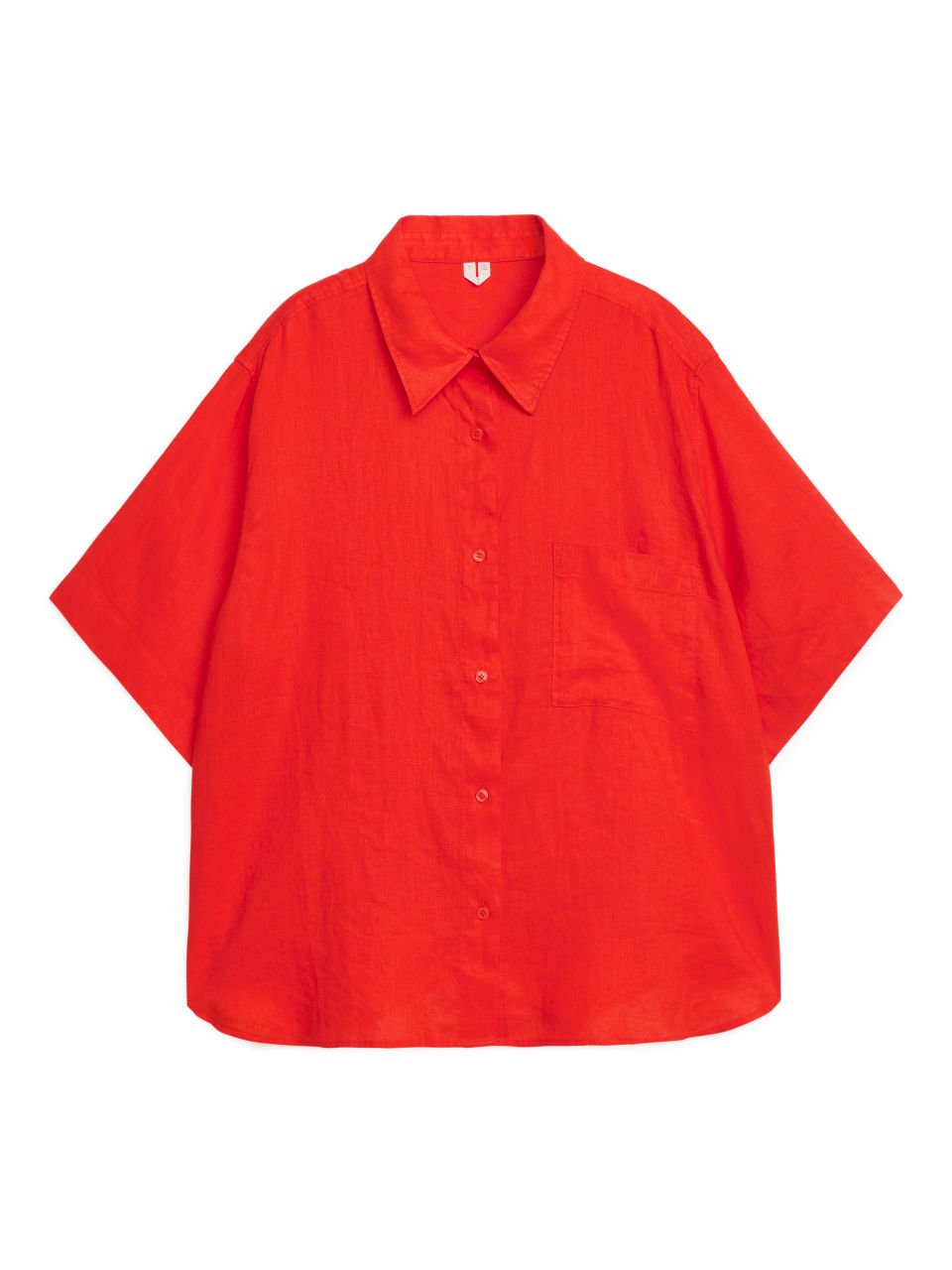 Short-Sleeved Linen Shirt