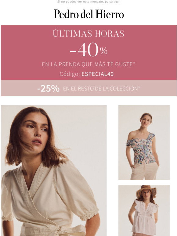 Pedro del Hierro ES: Ahora TODO -70% y -50% en Segundas Rebajas | ¿A qué  esperas? | Milled