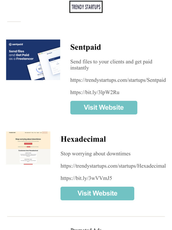 Sentpaid, Hexadecimal 