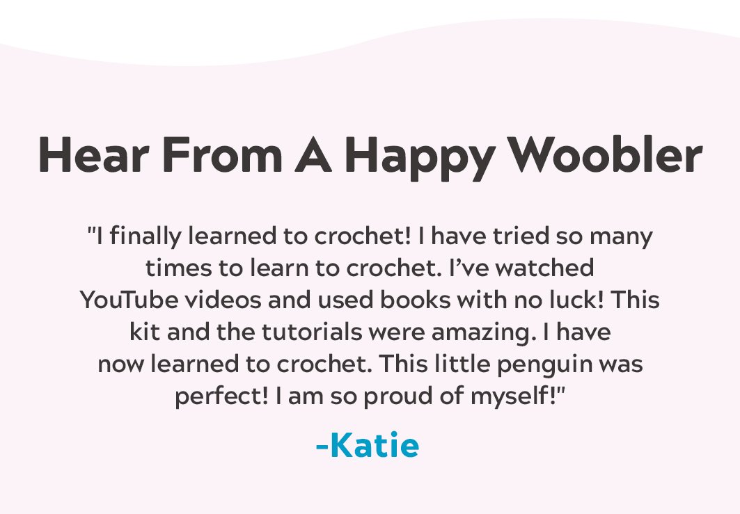 Thank you so much @The Woobles I'm excited to learn how to crochet! 🧶, Crochet