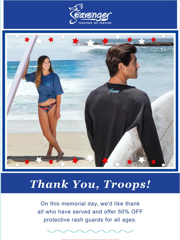 Rash Guards now 50% OFF! 