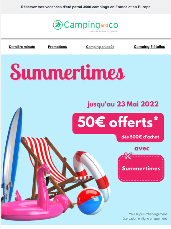  50 offerts sur vos prochaines vacances d't