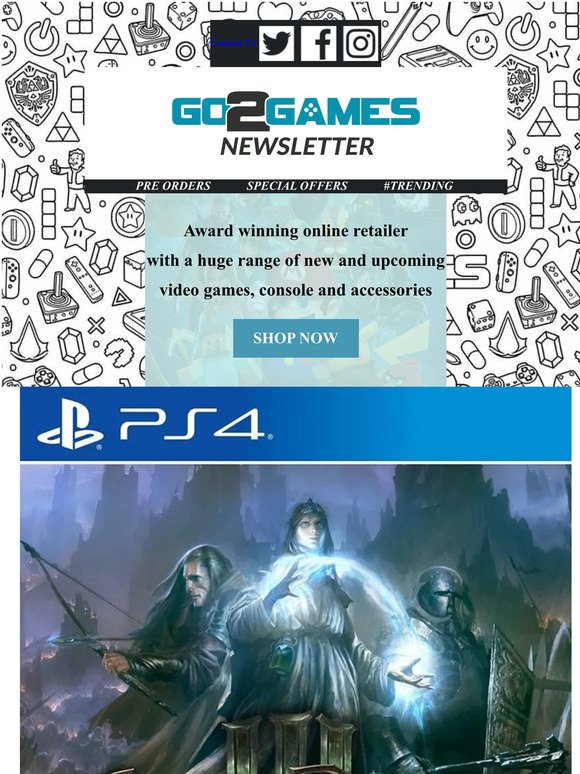 Hot New Trending Products + SpellForce 3 Reforced and Zorro: The Chronicles - Go2Games Weekly Newsletter
