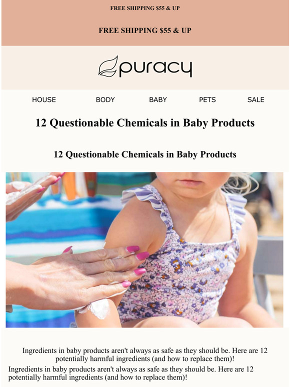 Puracy Are These Ingredients in Your Baby Care Products? Milled