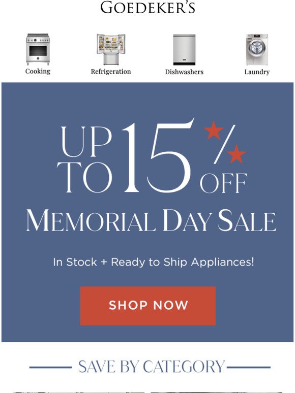 Our Memorial Day Sale starts now