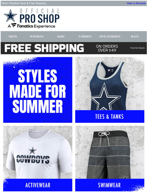 Dallas Cowboys Pro Shop - ICYMI: summer has officially started, so it's  time for #CowboysNation to cool off at the pool! 