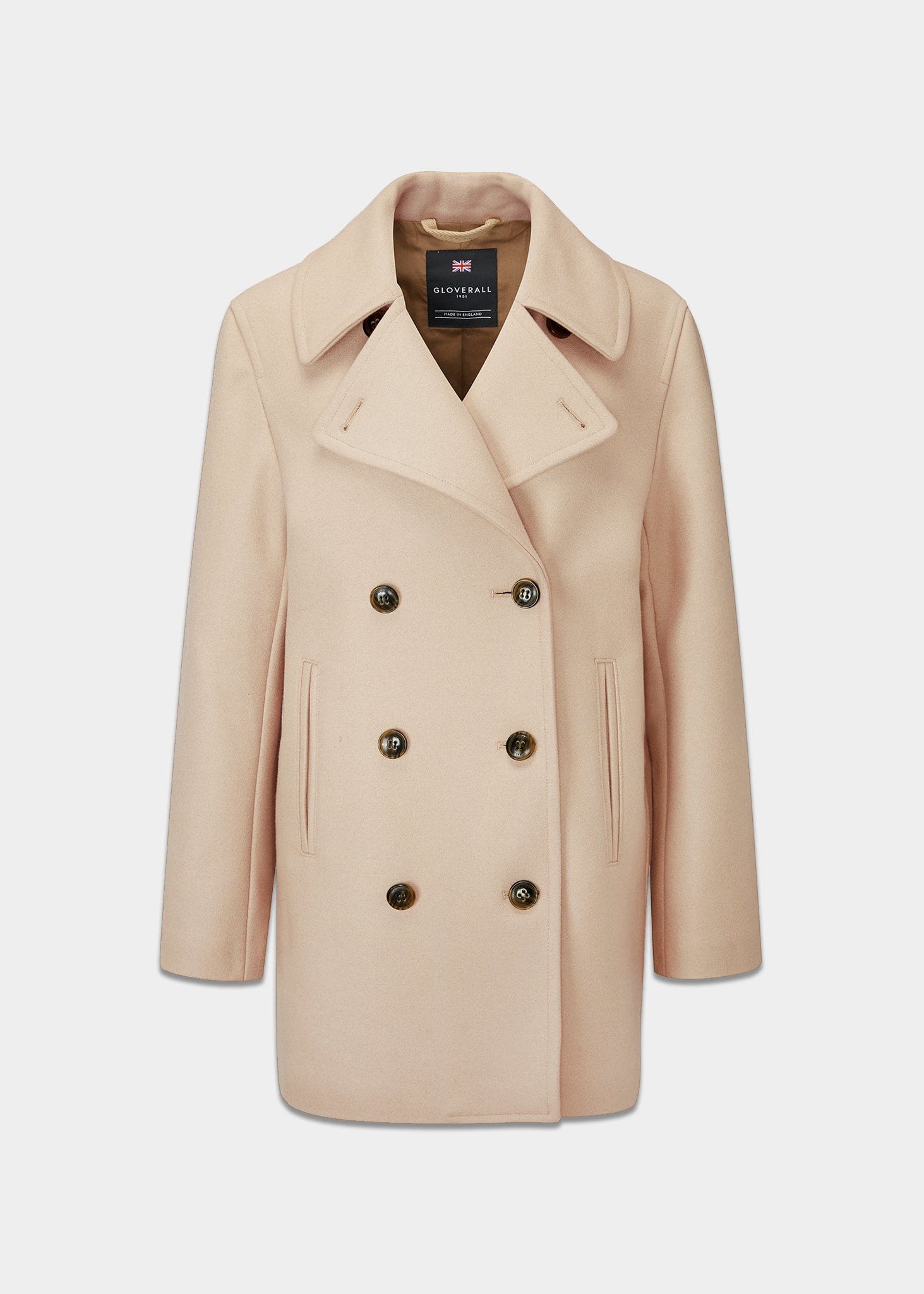 Image of Gloverall Womens Ellen Peacoat Mink