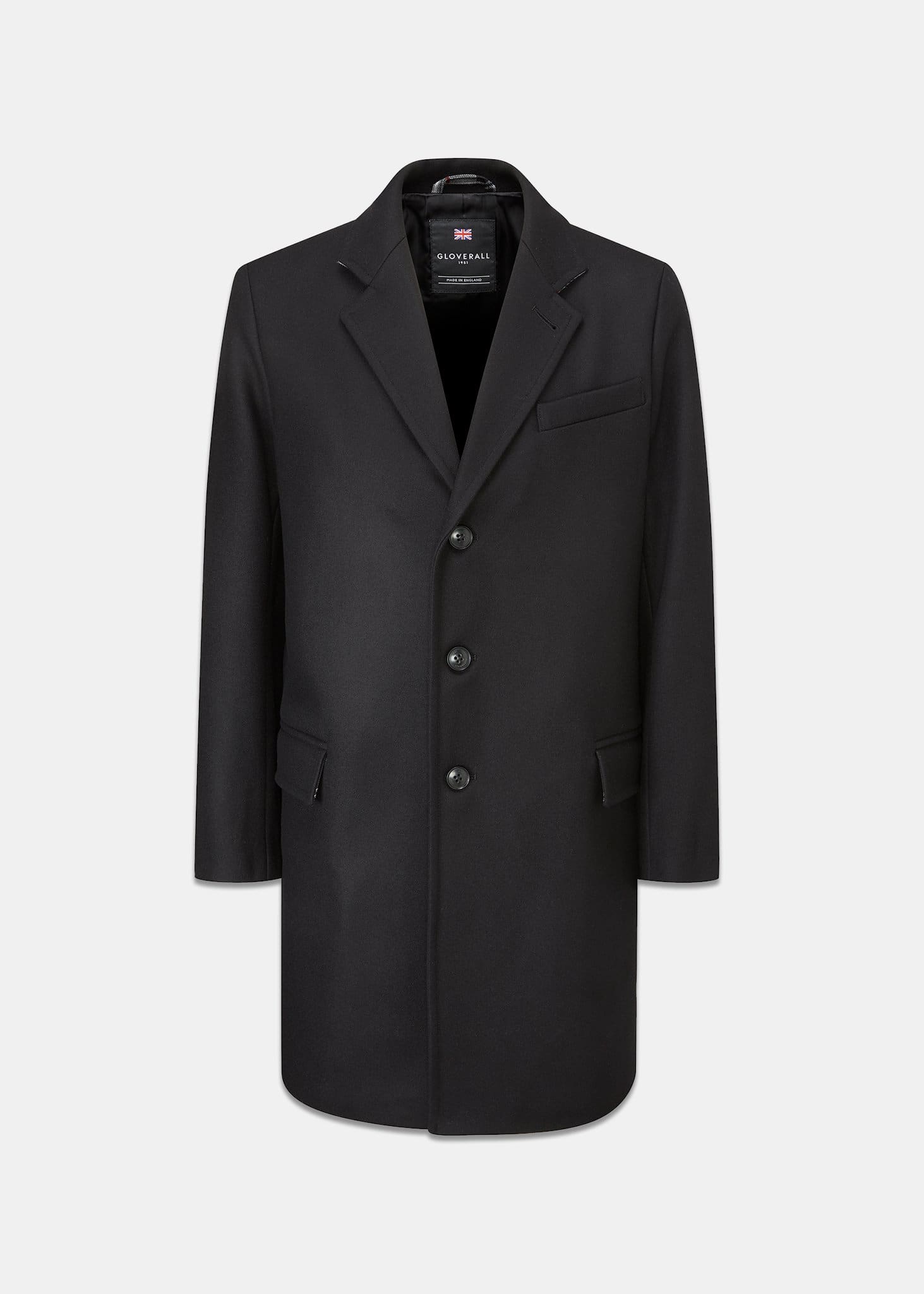Image of Gloverall Waverley Earl Overcoat Black