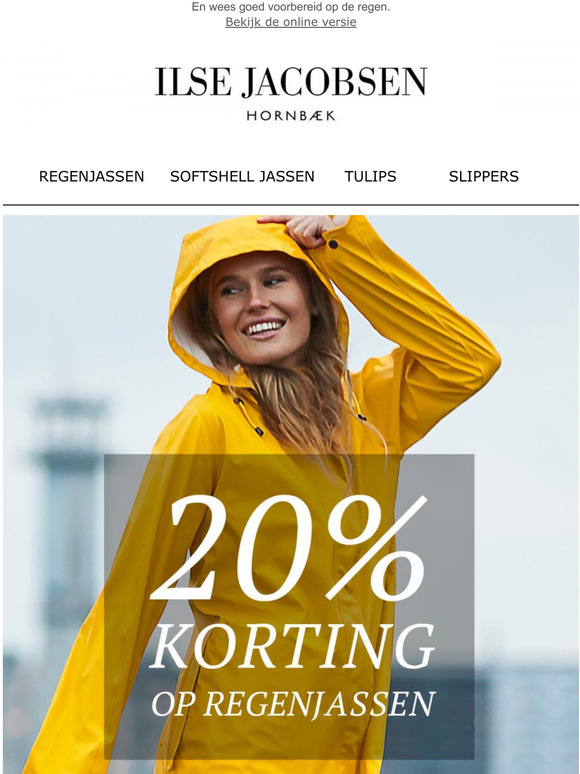 Shop jouw regenjas met korting!