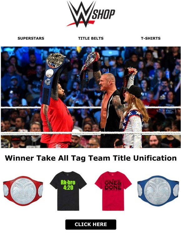 WWE Shop: Winner Take All Tag Team Title Unification! | Milled