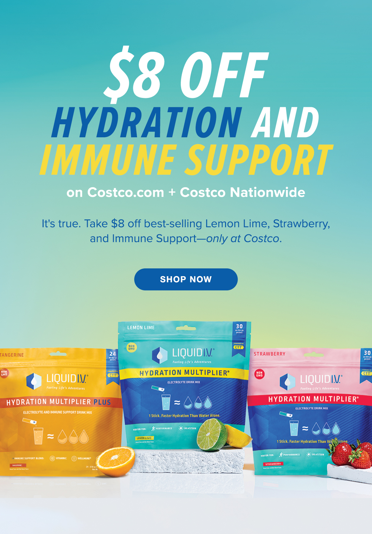 Liquid IV 8 OFF AT COSTCO NATIONWIDE Milled